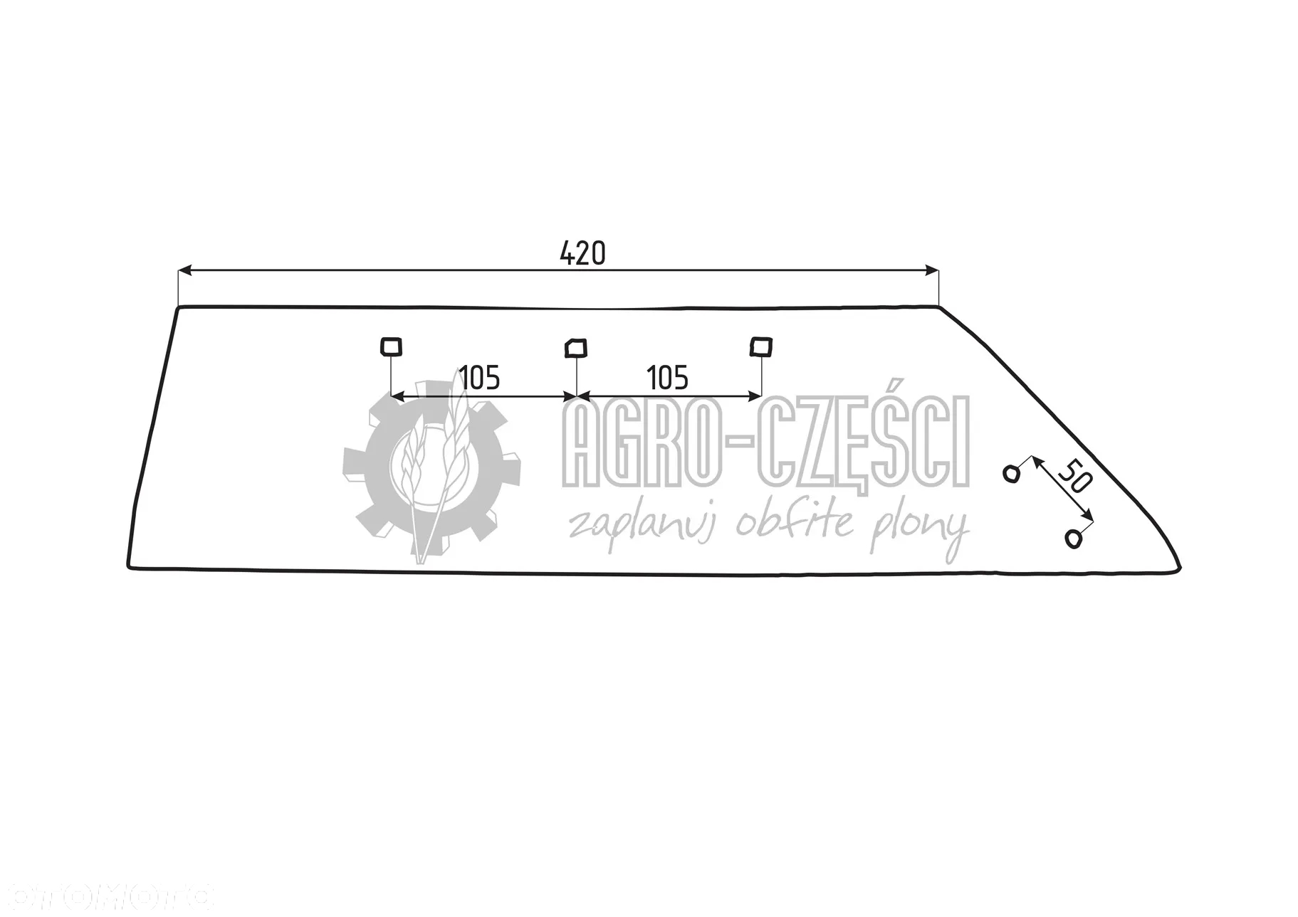 LEMKEN LEMIESZ M24W 3334056 PRAWY / LEWY 3334057 AGRO PLUS - 3