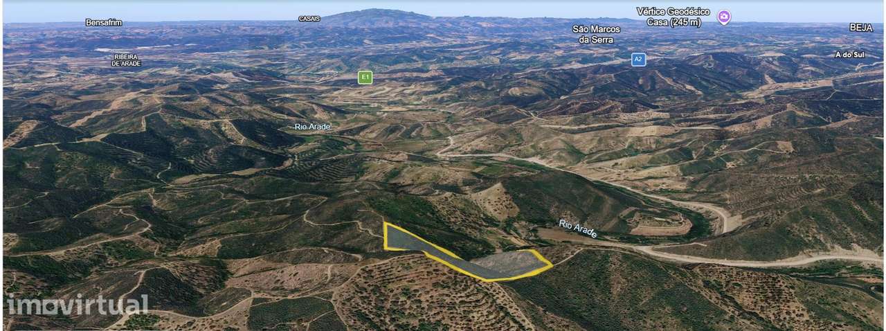 Terreno rústico com 63.480 m2 na Horta Velha, serra algarvia, com medr - Grande imagem: 4/6