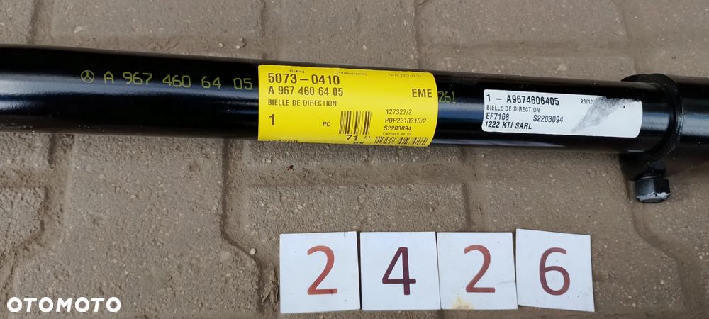 Drążek kierowniczy wzdłużny L-860mm Mercedes Atego 3 A 9674606405 - 3