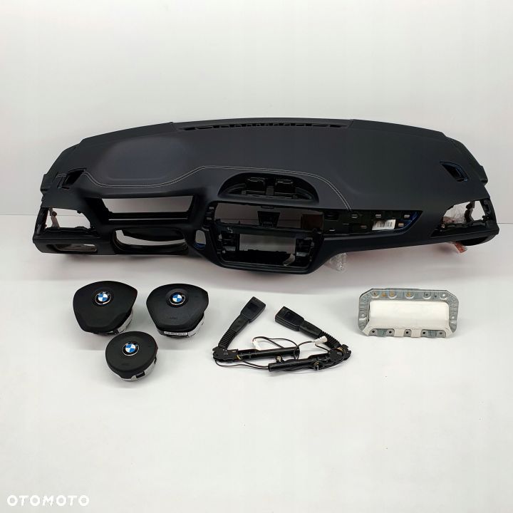 BMW F20 F21 LIFT LCI DESKA ROZDZIELCZA KONSOLA KOKPIT PULPIT PODUSZKI AIRBAG AIR BAG NAPINACZE KIT SET - 1