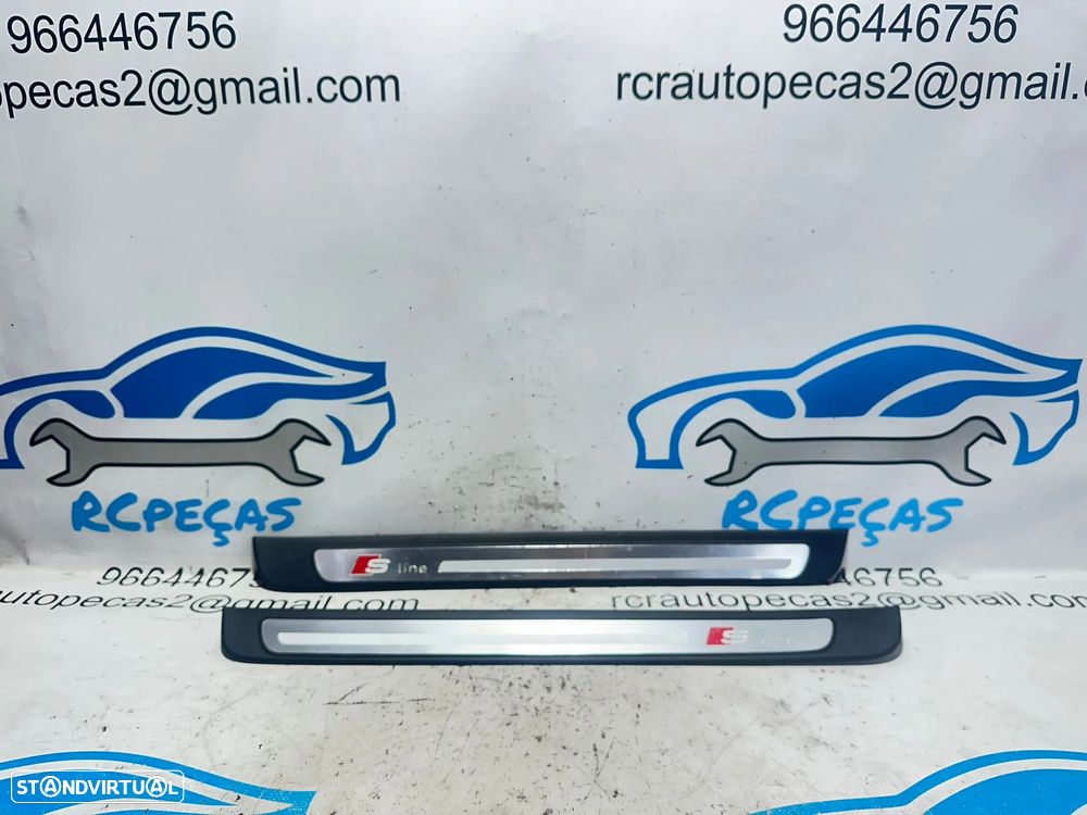 .Soleiras Porta Frente Frontal Embaladeira Original Audi A4 B8 S-line 8K0853373B 8K0853374B 2007 - 2015 - 1