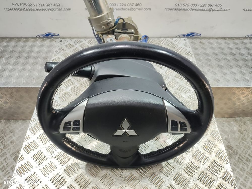 Volante Airbag Pele Comandos Multifunções Mitsubishi ASX I 1 Mk1 Fase 1 2010 a 2013 - 7