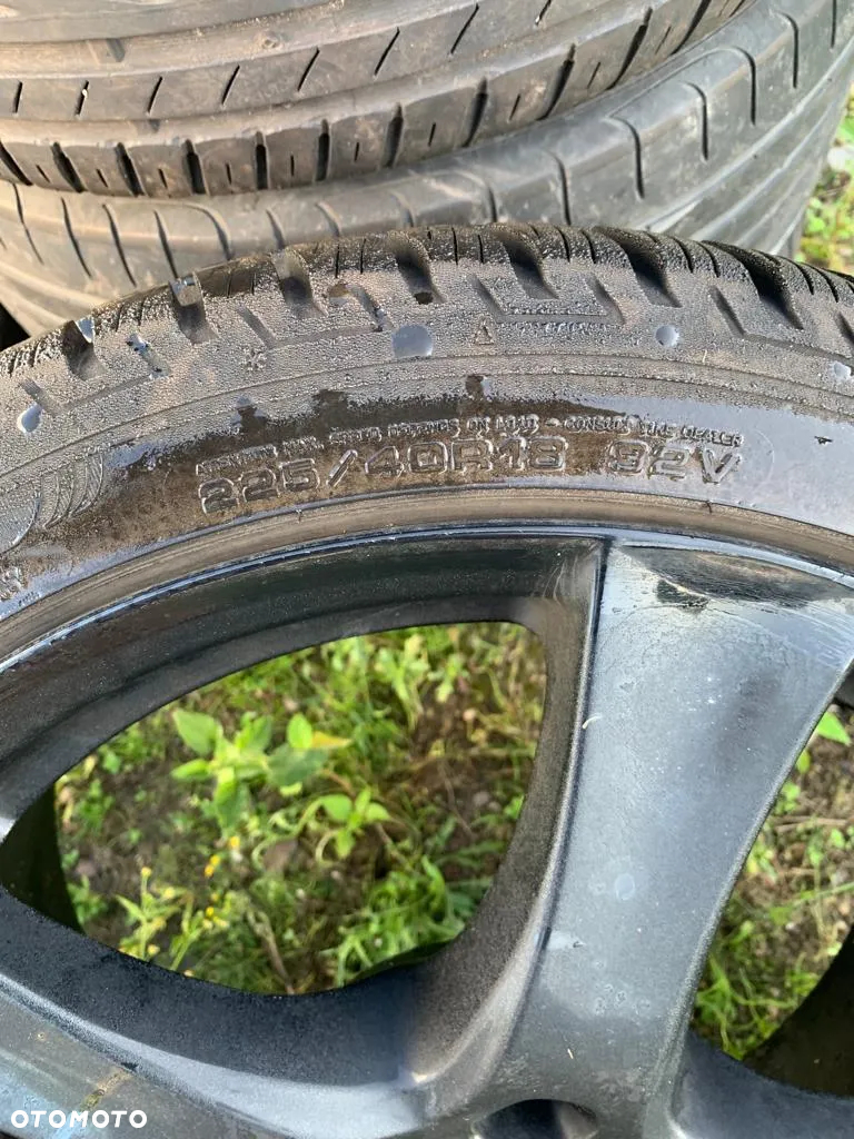 ALUFELGI KOŁA ALUMINIOWE R18 5X114,3 ET50 OPONY ZIMOWE FULDA 225/40 - 2