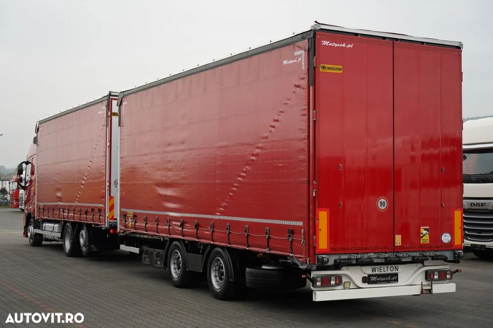 Volvo FH 460 / COMBINAT TANDEM / 120 M3 / TRANSIT / I-SAVE / I-PARK COOL / DIRECȚIE CU AX RIDICAT / WIELTON / CORTINĂ ARMATĂ - 3