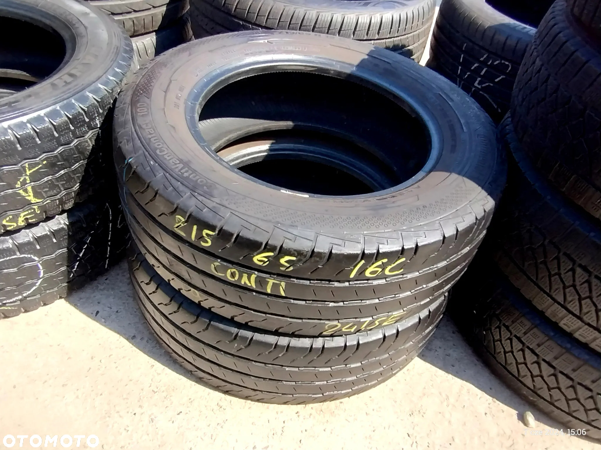 215/65R16C Opony Letnie Lato CONTINENTAL ContiVanContact 200 100 5,5mm Legnica ALU-RAD 215/65 - 12
