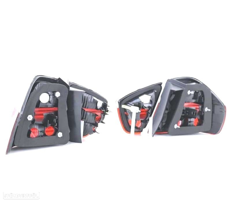 FAROLINS TRASEIROS CELIS HELLA BMW E90 05-08 VERMELHO BRANCO - 2