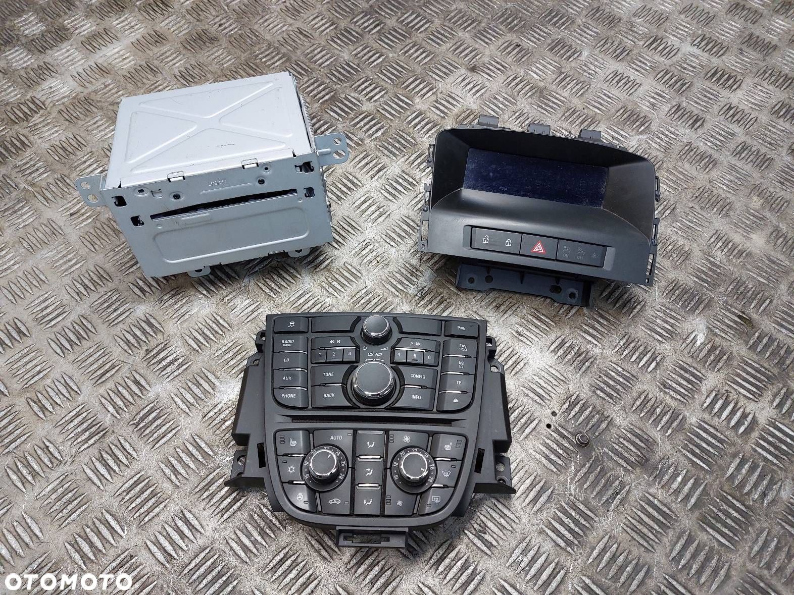 RADIO ODTWARZACZ + PANEL NAWIEWU + WYŚWIETLACZ OPEL ASTRA J 13435144 - 1