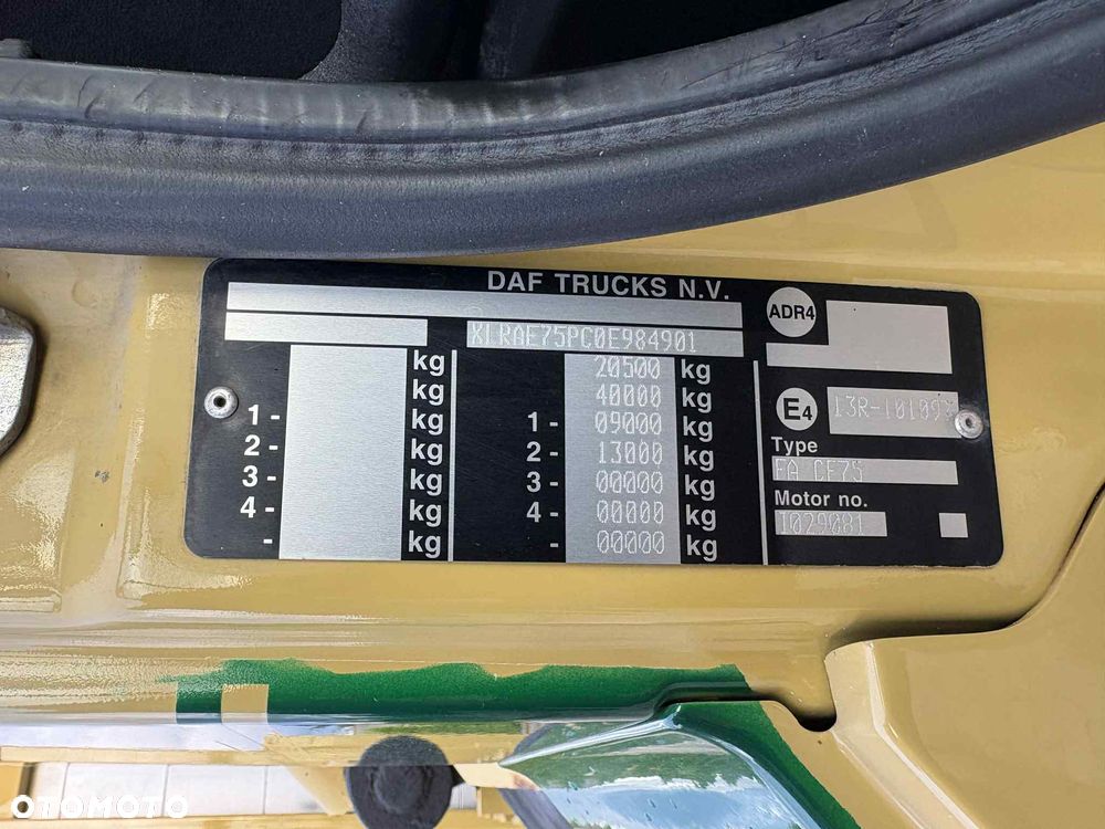 DAF CF 75.310 HDS PALFINGER PK 18002 EH PILOT 14,70 m - 860 kg - 32