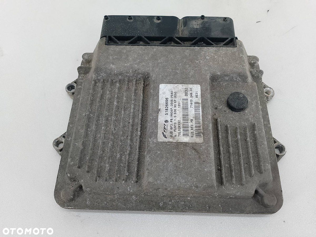 KOMPUTER, STEROWNIK FIAT GRANDE PUNTO 51826696 1.3 JTD - 1