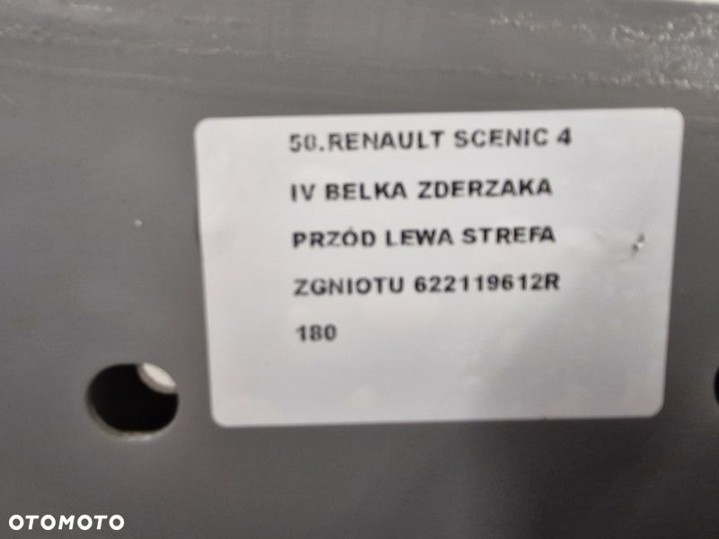 renault scenic 4 iv belka zderzaka przód lewa strefa zgniotu 622119612r - 10