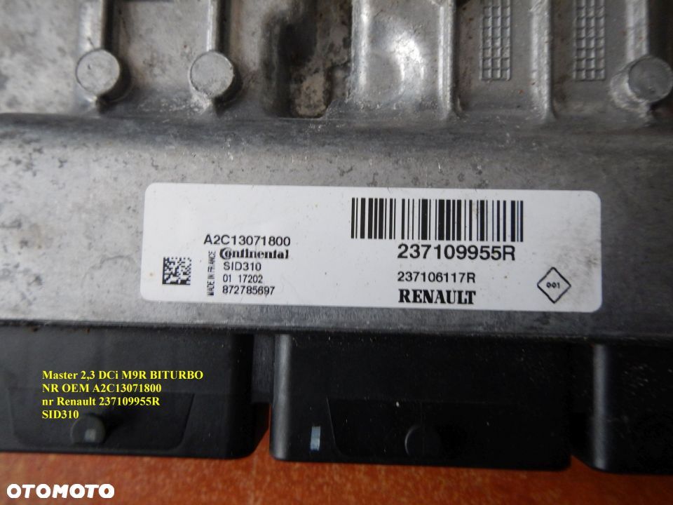 KOMPUTER MASTER 2,3 DCi BITURBO nr 237109955R - 2