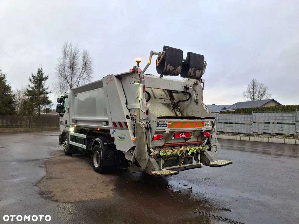 Renault D12 Truck Śmieciarka FARID Forez Bennes EURO 6 2016 rok 2 Osie Opony Bardzo Dobry Stan Zawieszenie Na Poduszkach - 3