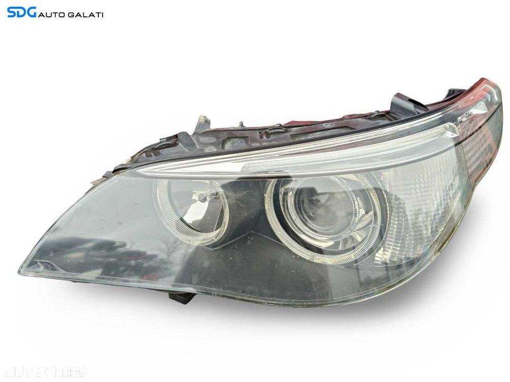Far Stanga EUROPA cu Xenon BMW Seria 5 E60 E61 2003 - 2007 Cod 7189312 (Ureche Superioara Lipsa) [LS0715] - 7