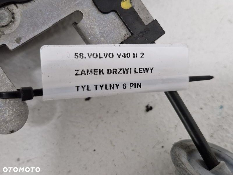 VOLVO V40 2 II ZAMEK DRZWI LEWY TYŁ TYLNY 6 PIN 31440393 - 8