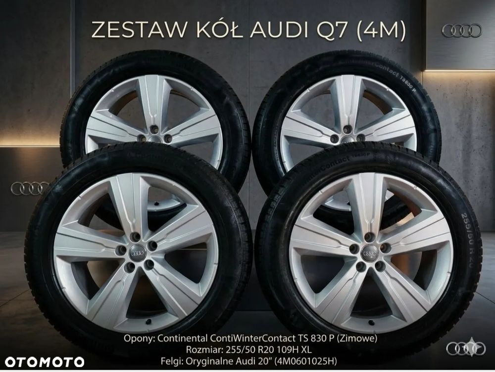 Koła Audi 20' z oponami Continental Premium Contact 255/50/20 opony ponad 7mm - 1