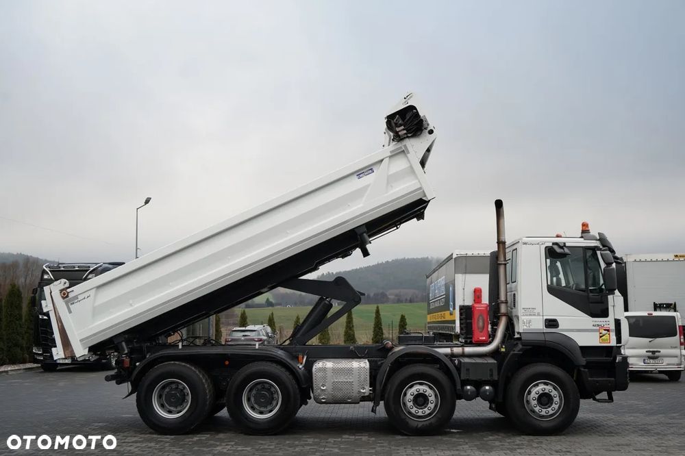 Iveco TRAKKER 450 / 8x4 / WYWROTKA / HYDROBURTA / BORDMATIC / EURO 6 / - 5