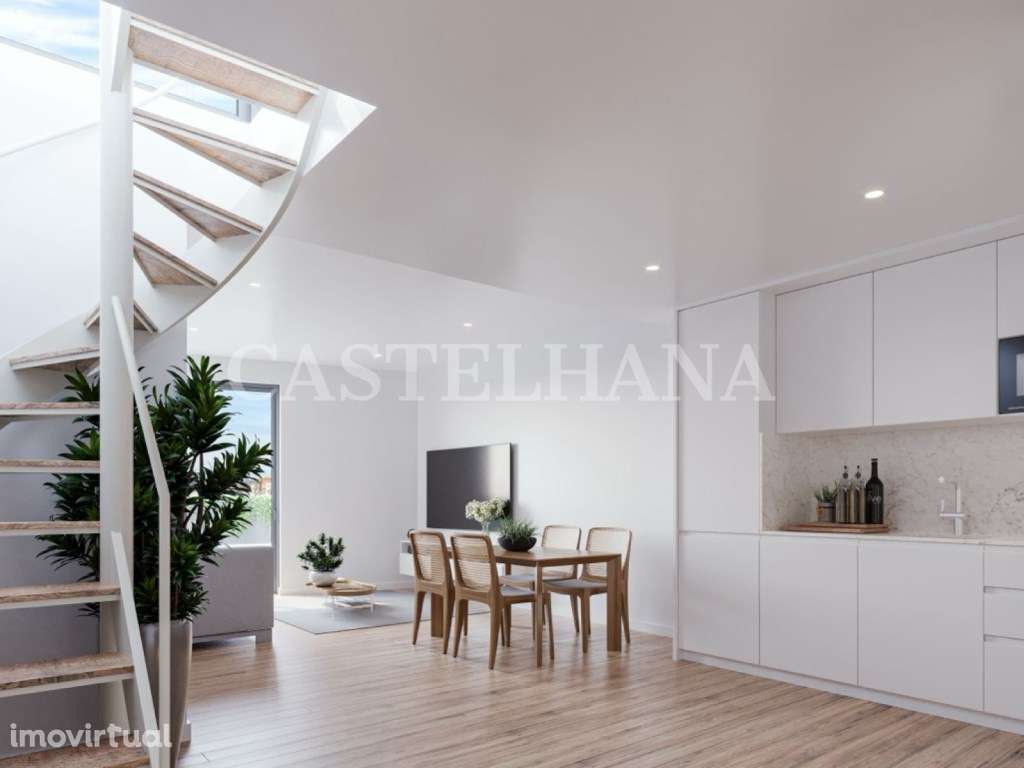 Apartamento T1 duplex com terraço e garagem junto ao Jardim do Morro - Grande imagem: 4/35