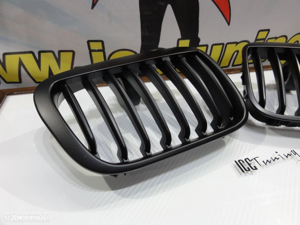 Grelha frontal BMW E46 Compact 01-05 Preto mate - 2