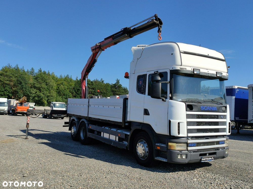 Scania 124L 420 6x2 Retarder HDS FASSI F170 Budowlanka - 10