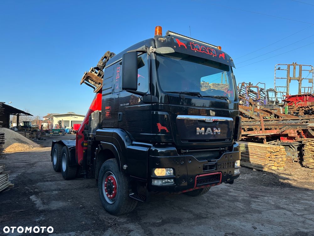 MAN TGS 33.440 6x6 do drewna 2013 epsilon drzewa lasu hds - 1