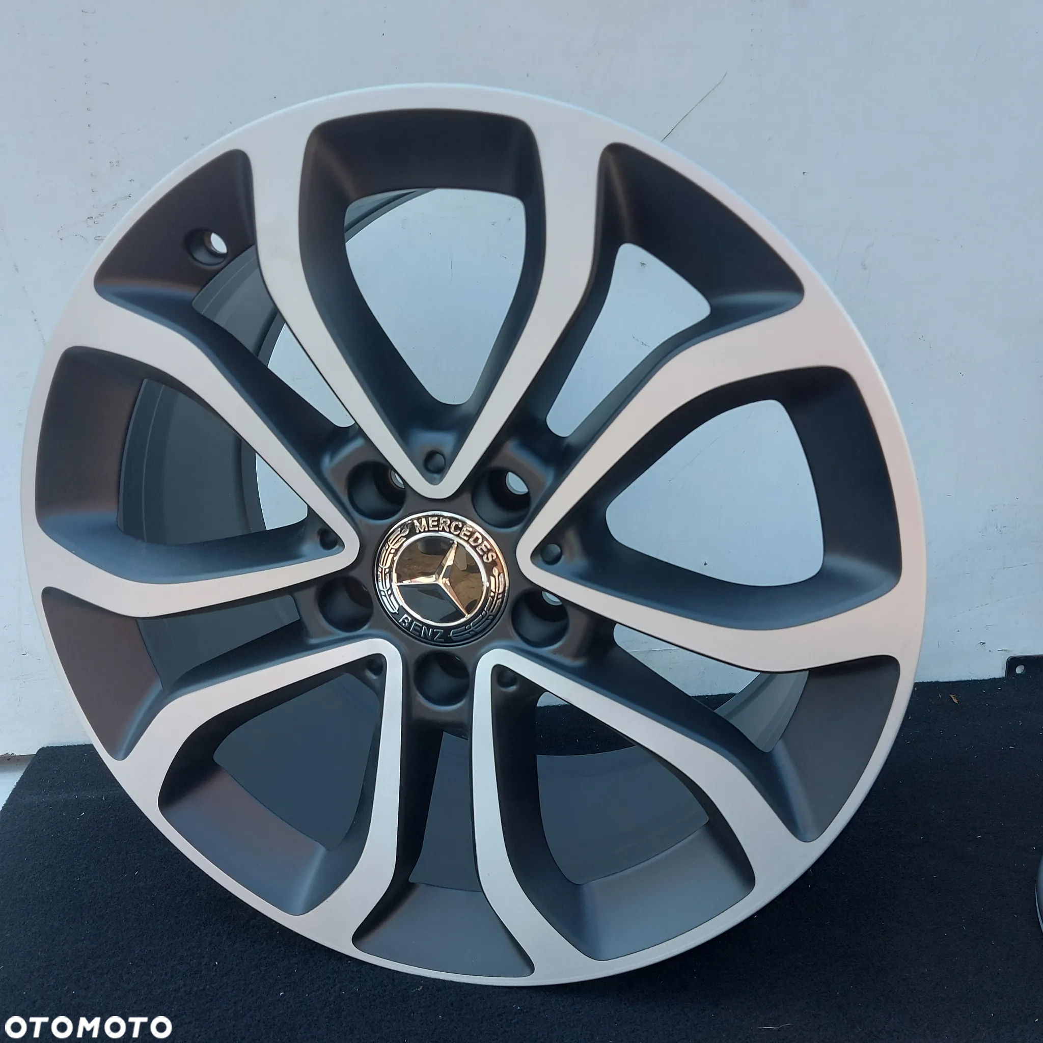 FELGI 17 KOMPLET MATOWE MERCEDES C W205 W204 E W212 W213 W207 W238 ORYGINAL DEMONTAZ 7JX17 8JX17 2054010200 2054013900 IDEALNE MAT - 9