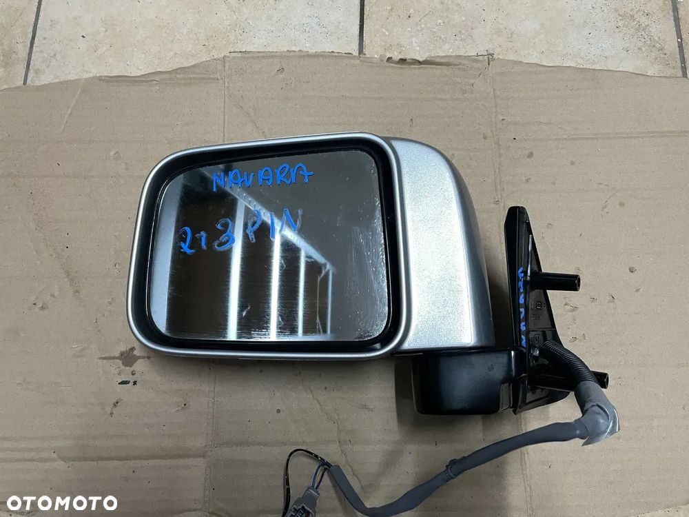 Lusterko lewe Nissan Navara D22 03' 2+3 5PIN (srebrne) - 1