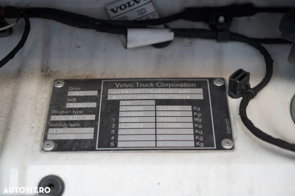 DAF FH 500 / ROȚI SOLIDE / RIDICARE / AER CONDIȚIONAT PARCARE / PODEA REZISTENTĂ / - 33