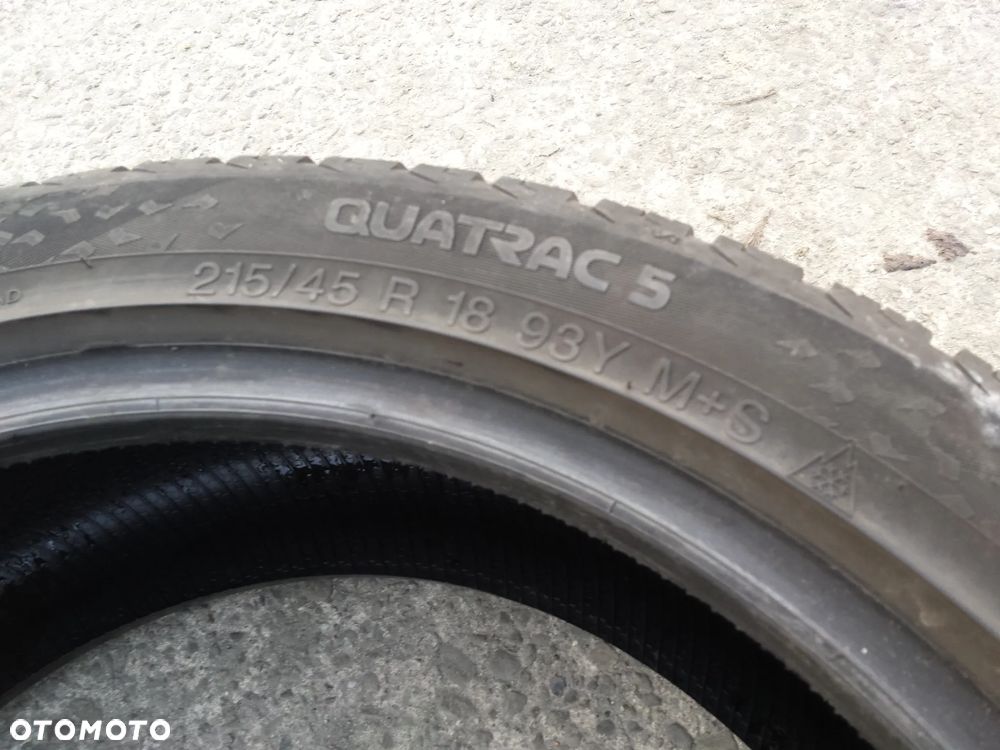 18” - VREDESTEIN - 215/45 r18 cali - Caloroczne Opony Wielosezonowe jak 225/45  QUATRAC 5 - stan BDB - GWARANCJA ! + Możliwy MONTAŻ !! - 5