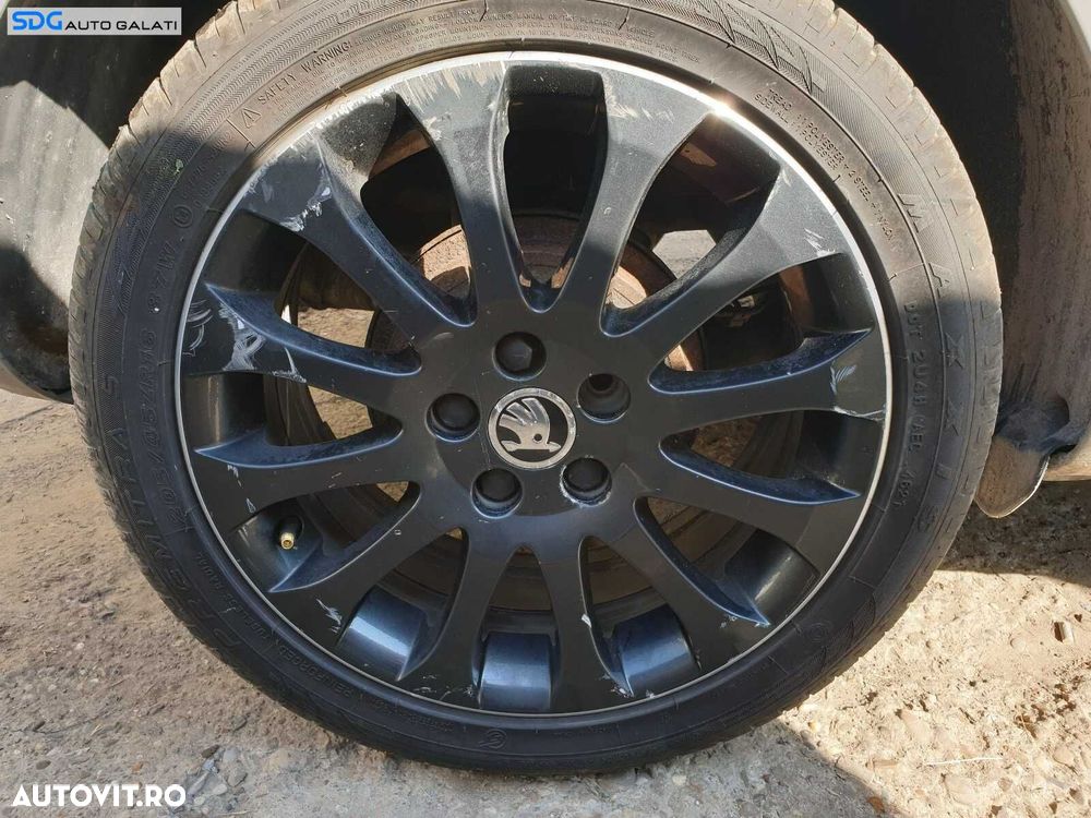 Set 4 Jante Aliaj 5x112 205 45 16 R16 cu Anvelope Vara Dot 2022 Skoda Octavia 2 2004 - 2013 [1563] - 9