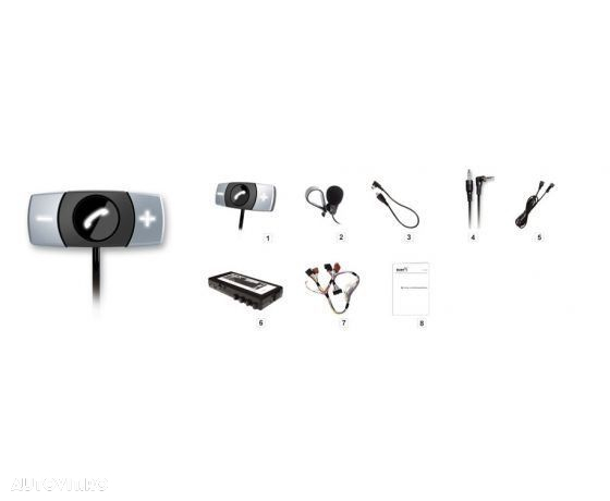 Car kit handsfree Bury CC9048 cu bluetooth si butoane luminoase - 4