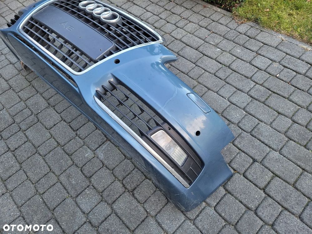 AUDI A6 C6 LIFT ZDERZAK PRZEDNI PRZÓD PDC CZUJNIKI SPRYSKI XENON  LX5Y - 13