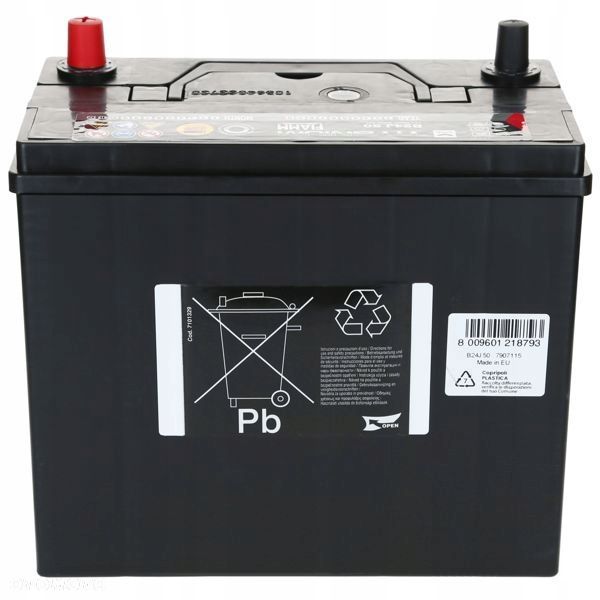 Akumulator FIAMM BLACK B24J 12V 50Ah 400A EN - 12 kg - 8
