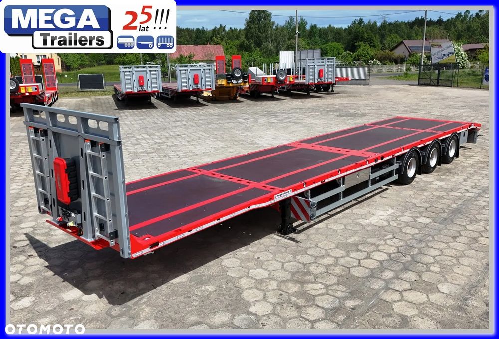 Inny PLATFORMA Mega osie 19,5 BPW, zamki kontenerowe, skos do najazdów !!! - 5