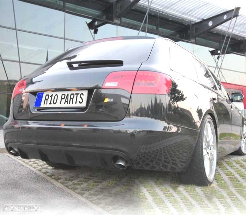 DIFUSOR TRASEIRO AUDI A6 C6 4F 08-11 LOOK RS6 - 1
