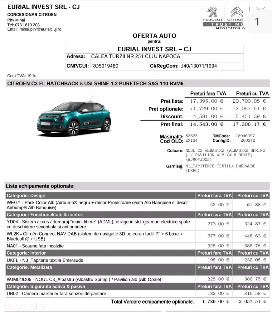 Citroën C3 1.2 PureTech S&S BVM6 Shine - 21