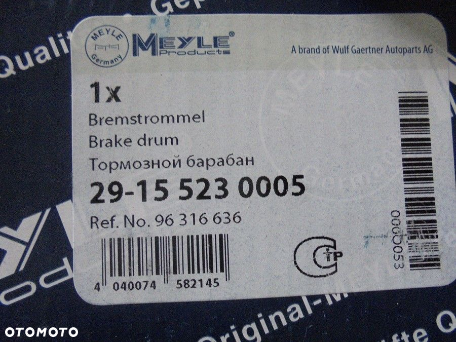 Chevrolet Matiz Spark bęben hamulcowy tył MAYLE no - 2
