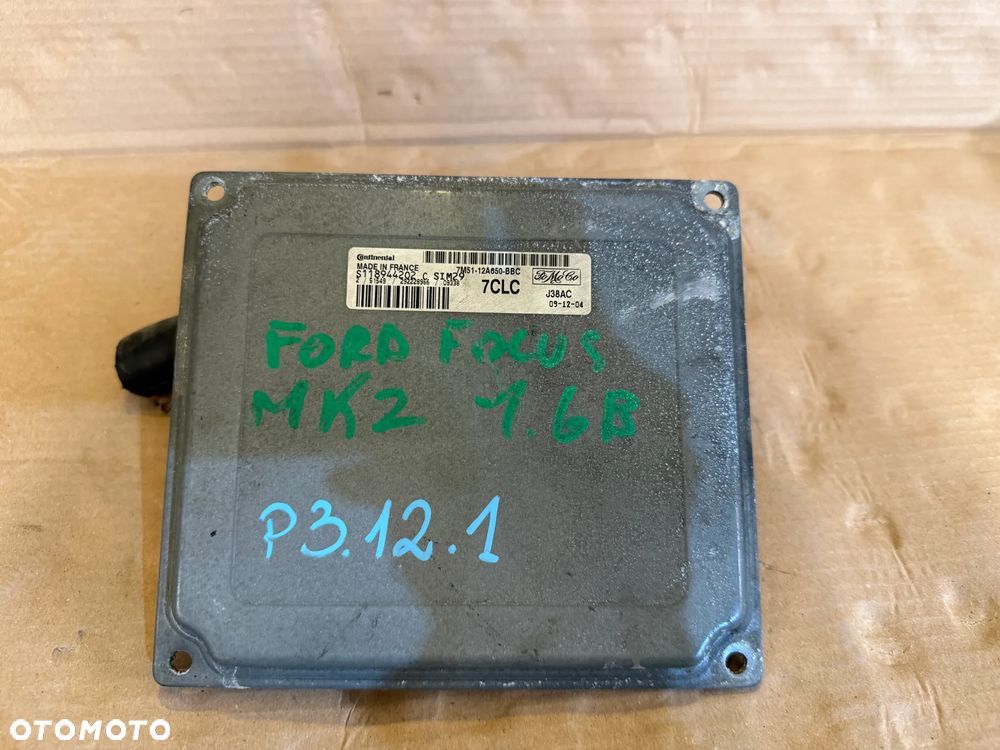 Sterownik silnika Ford Focus MK2 1.6b 7M51-12A650-BBC - 1