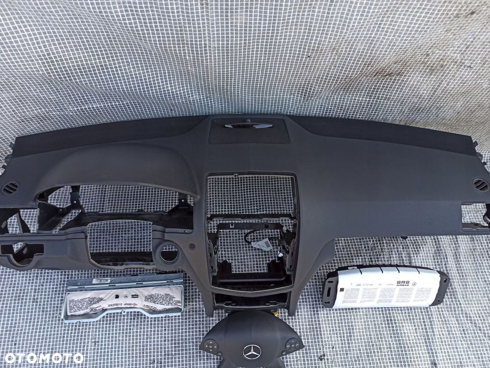 MERCEDES W204 C-KLASA 07-11 DESKA KONSOLA PODUSZKI AIRBAG KOMPLET EUROPA - 2
