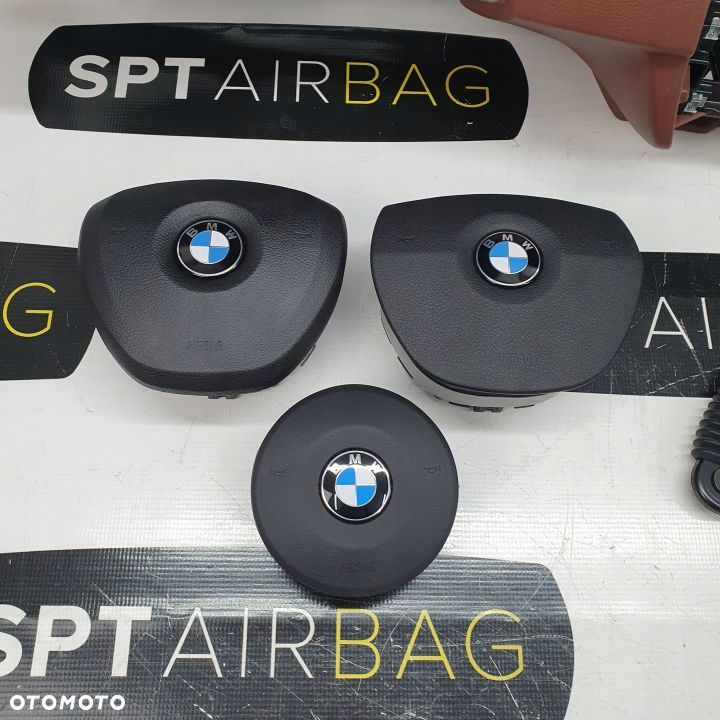 BMW F10 F11 DESKA ROZDZIELCZA KONSOLA KOKPIT PULPIT PODUSZKI AIRBAG AIR BAG PASY KIT SET - 9