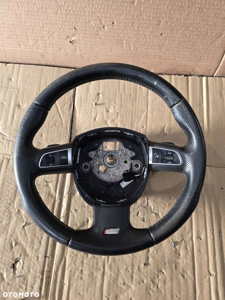 kierownica skóra skórzana s-line multifunkcja audi a4 a5 8k0419091bc - 1