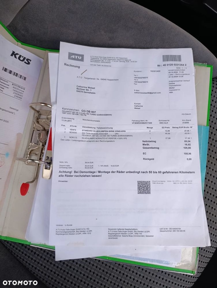 Peugeot 807 HDi 165 Family - 28