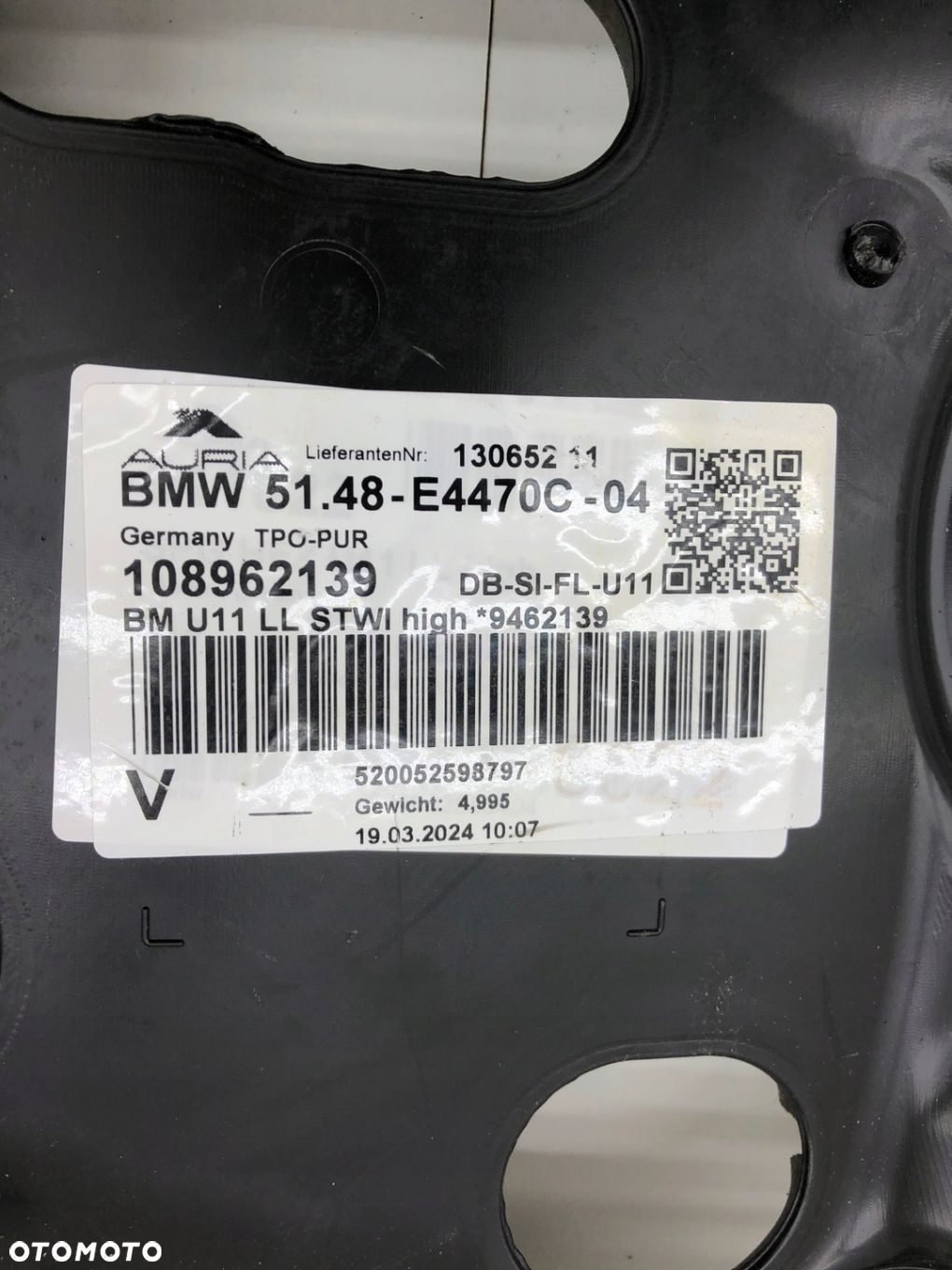BMW X1 U11 IZOLACJA ŚCIANY GRODZIOWEJ 9462139 - 5
