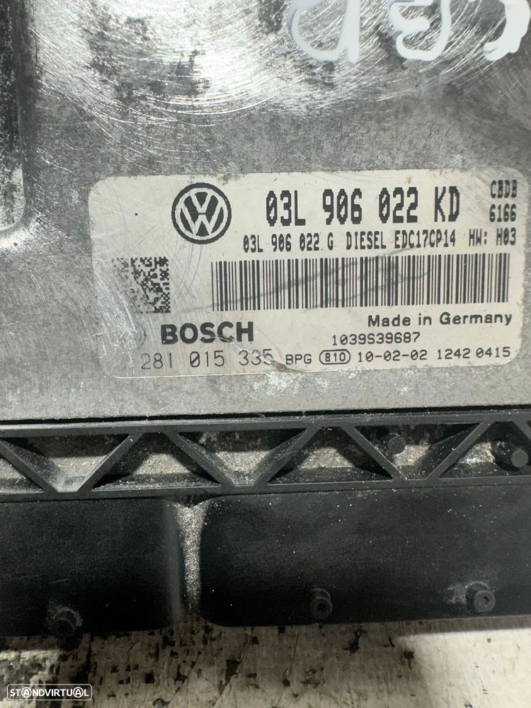 .Centralina Motor Original Bosch VAG Volkswagen CBD CBDB 2.0 TDi 03L906022KD 0281015335 EDC17CP14 2008-2017 - 8