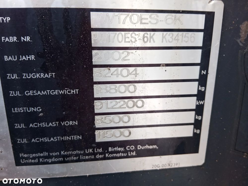 Komatsu PW 170 ES - 14