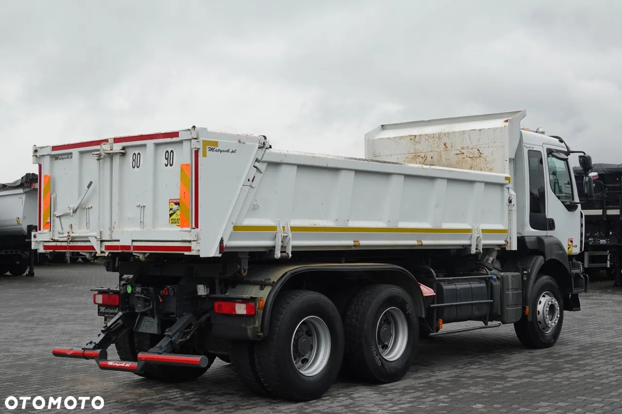 Renault KERAX 410 / 6x4 / WYWROTKA 3- STRONNA  / 2X  HYDROBURTA / HYDROKLAPA / BORDMATIC / MANUAL / SPROWADZONA - 11