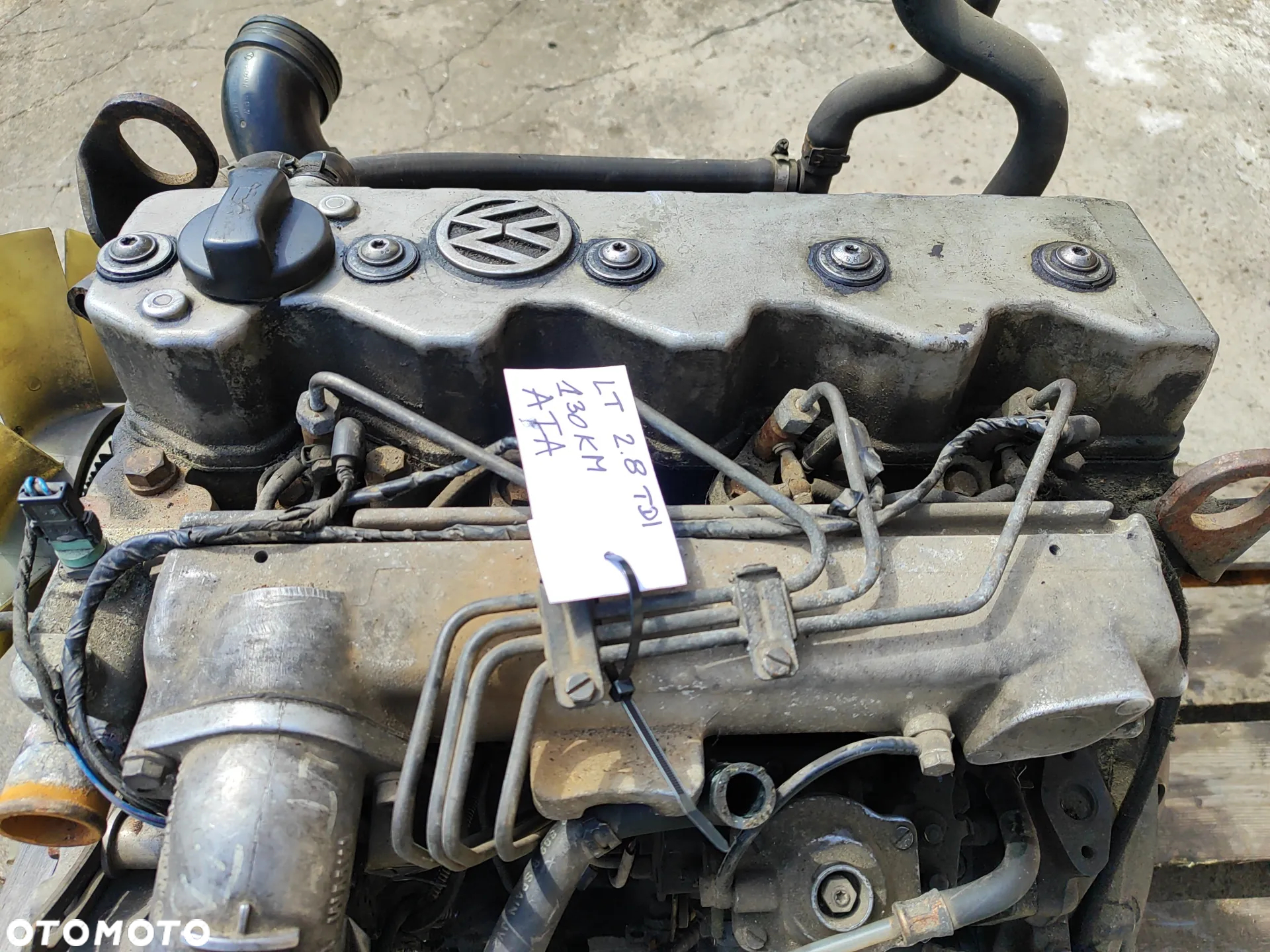 Silnik 2.8 TDI 130KM ATA kompletny ze wszystkim pompa na linkę Volkswagen LT II 96-02 Film z pracą  | wózek widłowy, generator prądu, łódź - 5