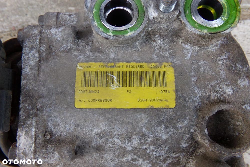 Kompresor klimatyzacji 6S6H19D629 FORD Mazda silnik 1,25b 1,4b 1,6b - 4