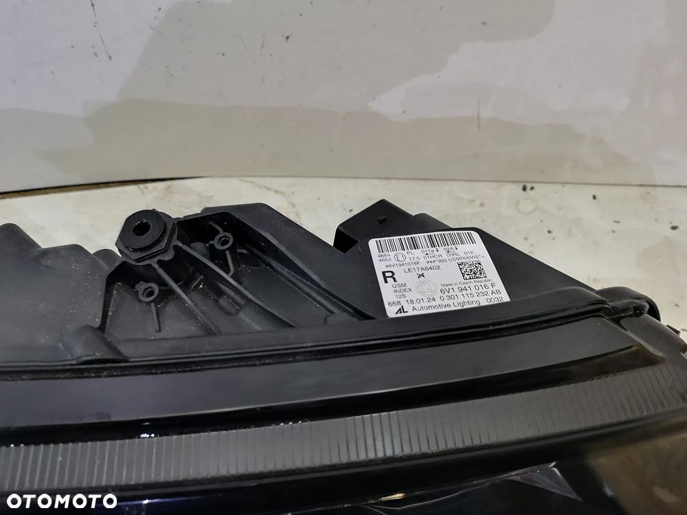 Lampa Prawa Skoda FABIA 6V1 III 3 LIFT FULL LED Kompletna Przód Przedni - 2
