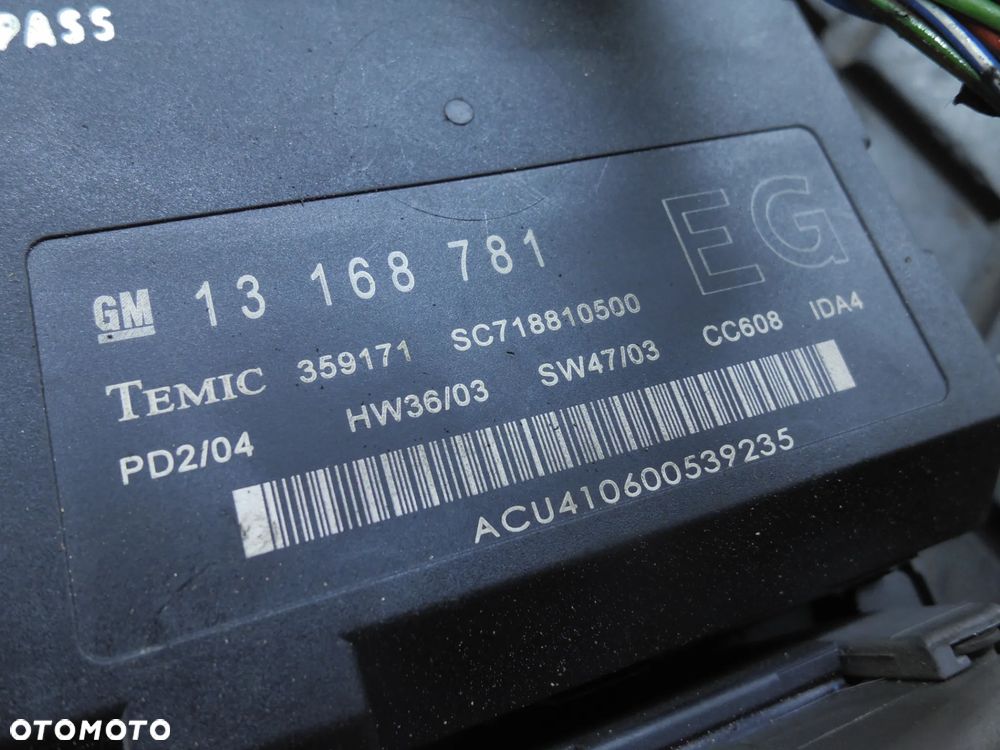 SKRZYNKA MODUŁ BSI OPEL VECTRA 13181984 13168781 + WTYCZKI INSTALACJA - 3