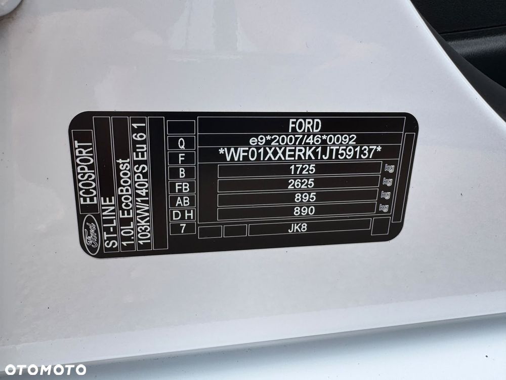 Ford EcoSport 1.0 EcoBoost ST-Line Black ASS - 35